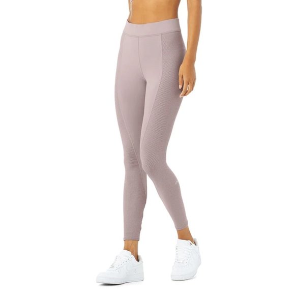 ALO Yoga Pants - ALO Yoga High Waisted 7/8 No Limit Leggings Lavender